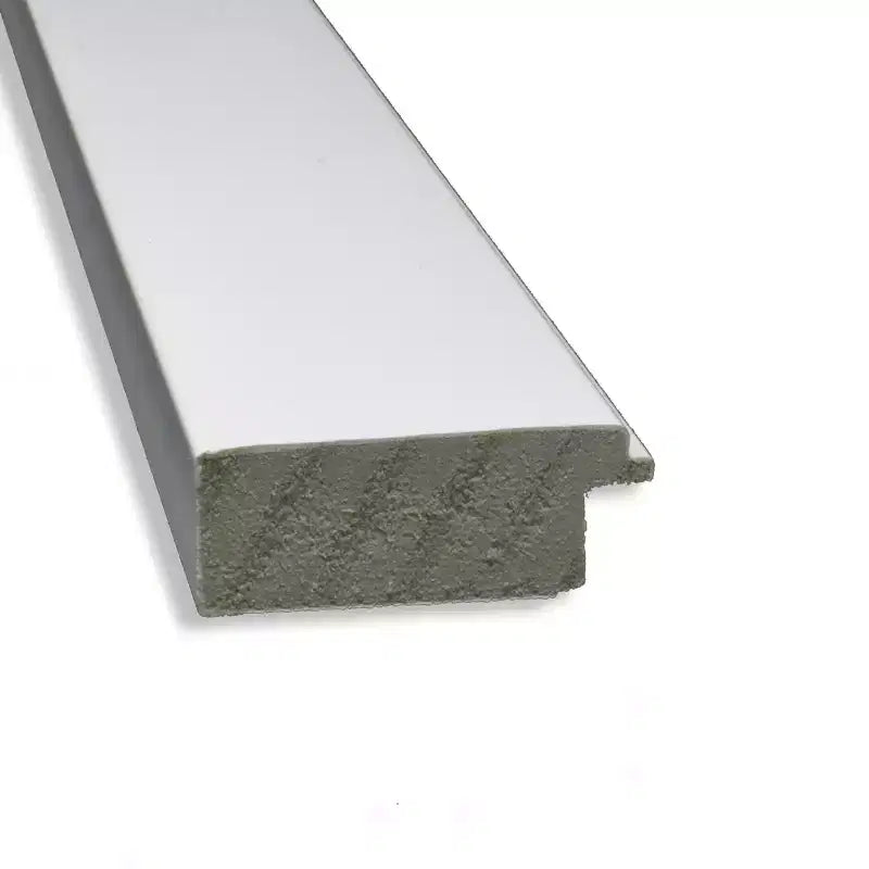 21" x 27" Specchio da Parete Stretto Bianco per Mobile, Senza Bordo Smussato: Rettangolare Moderno, Cornice in Polistirene