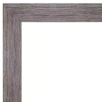 Specchio da parete rettangolare moderno senza cornice bisellata a righe sottili, 56 x 71 cm