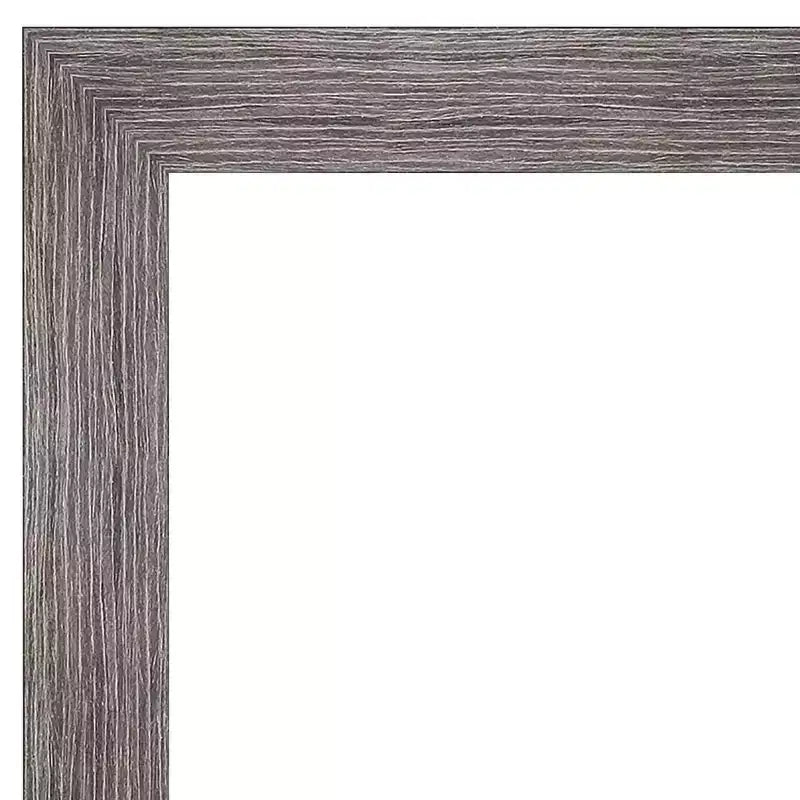Specchio da parete rettangolare moderno senza cornice bisellata a righe sottili, 56 x 71 cm