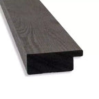 Specchio da parete stretto grigio rustico a listelli non smussato 40" x 28"