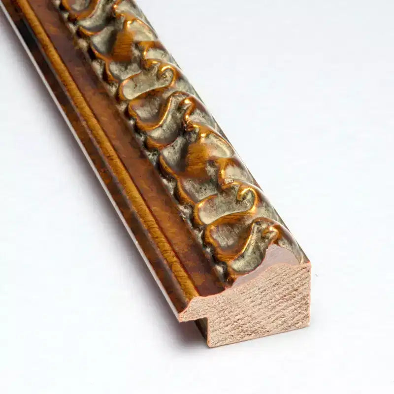 Specchio da parete rettangolare 38" x 26" senza smussatura in legno bronzo antico - Include ferramenta per il montaggio