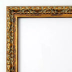 Specchio da parete rettangolare 38" x 26" senza smussatura in legno bronzo antico - Include ferramenta per il montaggio