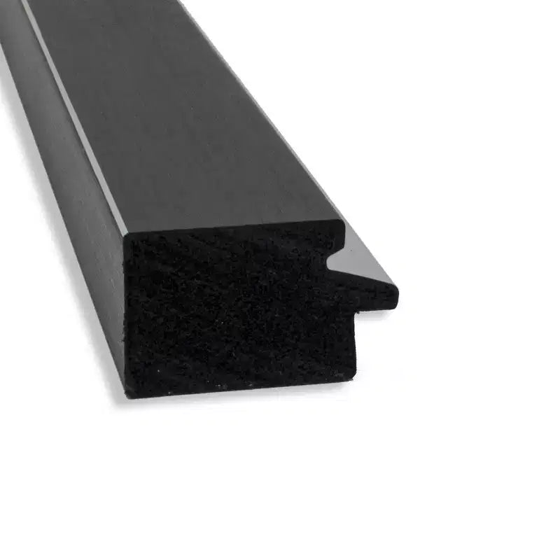Specchio da parete stretto 29" x 29" senza smussature Eva nero argento