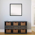 Specchio da parete nero jet senza smussatura 28" x 28" - Amanti Art