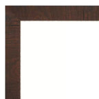 Specchio da parete stretto per bagno Wildwood Brown non smussato, 41" x 30"