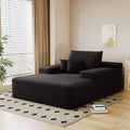 Divano letto imbottito extra-large 68 x 51, in morbida pelliccia sintetica, a forma di nuvola, per soggiorno, color cammello