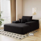 Divano letto imbottito extra-large 68 x 51, in morbida pelliccia sintetica, a forma di nuvola, per soggiorno, color cammello