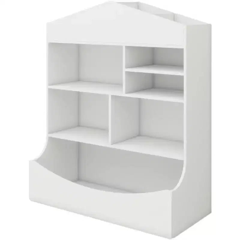 Libreria e Organizzatore Giocattoli per Bambini, Scaffale Versatile per la Stanza dei Giochi, la Cameretta e la Stanza dei Bambini, Bianco