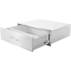 Outdoor Kitchen Drawer, Stainless Steel Weatherproof Storage Drawer with Smooth Sliding Rails Soft Edges, BBQ Island Drawer for Patio Grilling