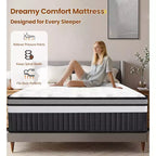 Materasso King Size Ibrido in Scatola, Materasso in Memory Foam 35cm per Sonno Confortevole e Sollievo dalla Pressione, Certificato CertiPUR-US