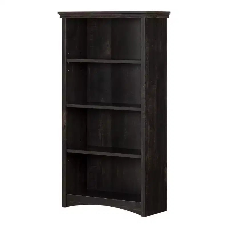 57.75" Gascony 4 Shelf Bookcase Black - South Shore