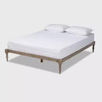 Iseline Wood Platform Bed Frame - Baxton Studio