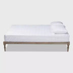 Struttura letto in legno con piattaforma