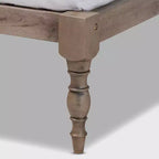 Struttura letto in legno con piattaforma