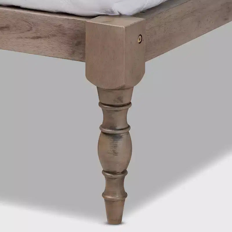 Struttura letto in legno con piattaforma