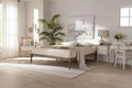 Struttura letto in legno con piattaforma