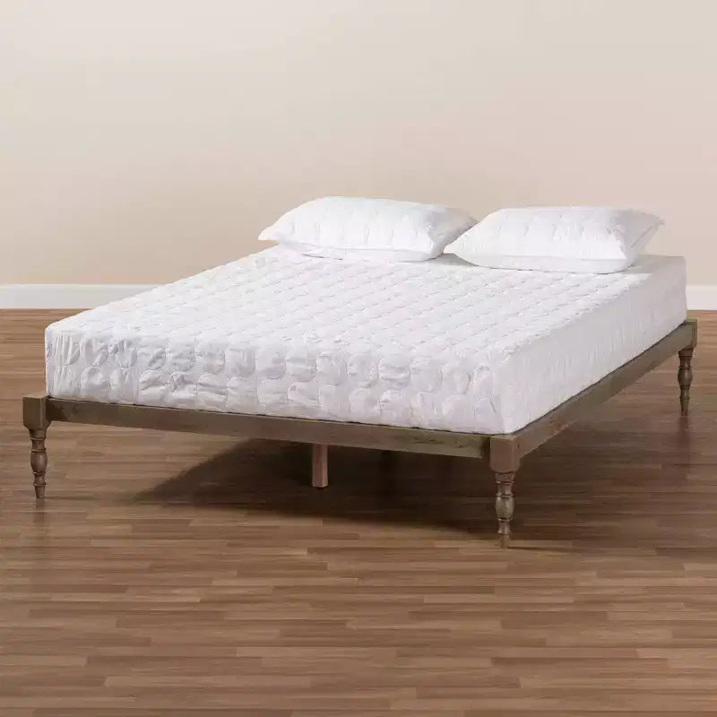 Struttura letto in legno con piattaforma