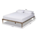 Struttura letto in legno con piattaforma