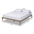 Struttura letto in legno con piattaforma
