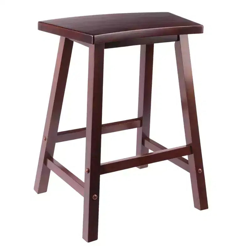 Katashi Fan Shape Stool Walnut - Winsome