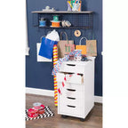 Carrello portaoggetti mobile a 6 cassetti