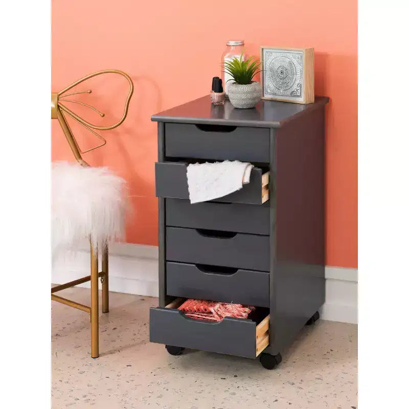 Carrello portaoggetti mobile a 6 cassetti