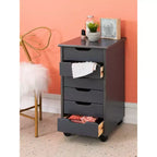 Carrello portaoggetti mobile a 6 cassetti