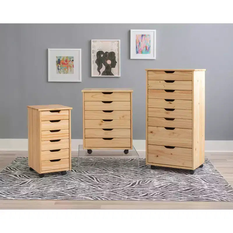 Carrello portaoggetti mobile a 6 cassetti