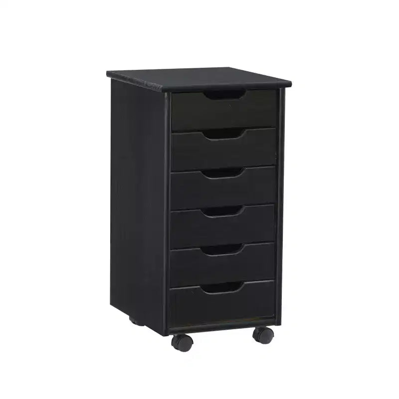 Carrello portaoggetti mobile a 6 cassetti