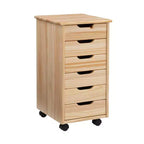 Carrello portaoggetti mobile a 6 cassetti