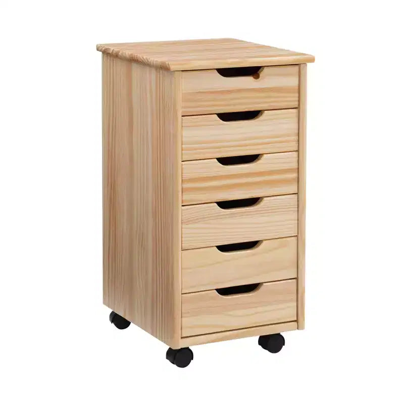 Carrello portaoggetti mobile a 6 cassetti
