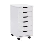 Cary 6 Drawer Rolling Storage Cart - Linon