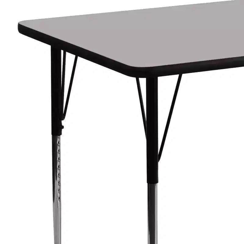 Tavolo attività rettangolare laminato a caldo 24"L x 48"P - Gambe regolabili in altezza standard
