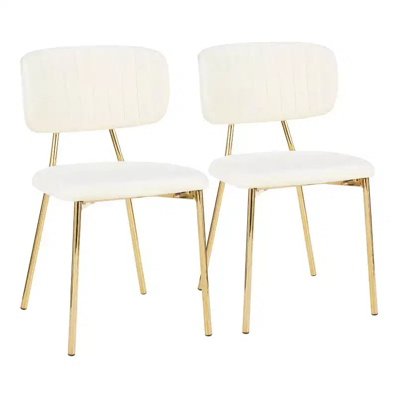 Set di 2 sedie Bouton Contemporary Glam - LumiSource