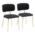 Set di 2 sedie Bouton Contemporary Glam - LumiSource