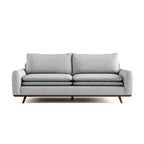 HOMES: Inside + Out Gubera 82" Mid-Century Sofa Cotton Linen Blend Upholstery with Feather Blend Cushions