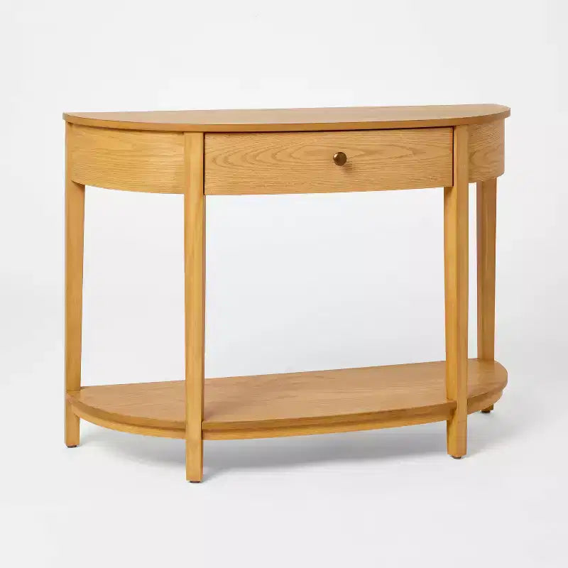 Harriett Console Table Natural Wood - Threshold designed with Studio McGee