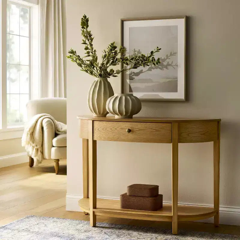 Console in Legno Naturale