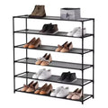 J&V TEXTILES 6-Tier Shoe Storage and Organizer Rack