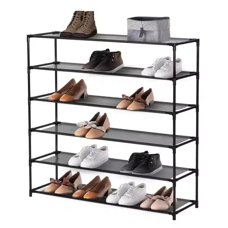 J&V TEXTILES 6-Tier Shoe Storage and Organizer Rack